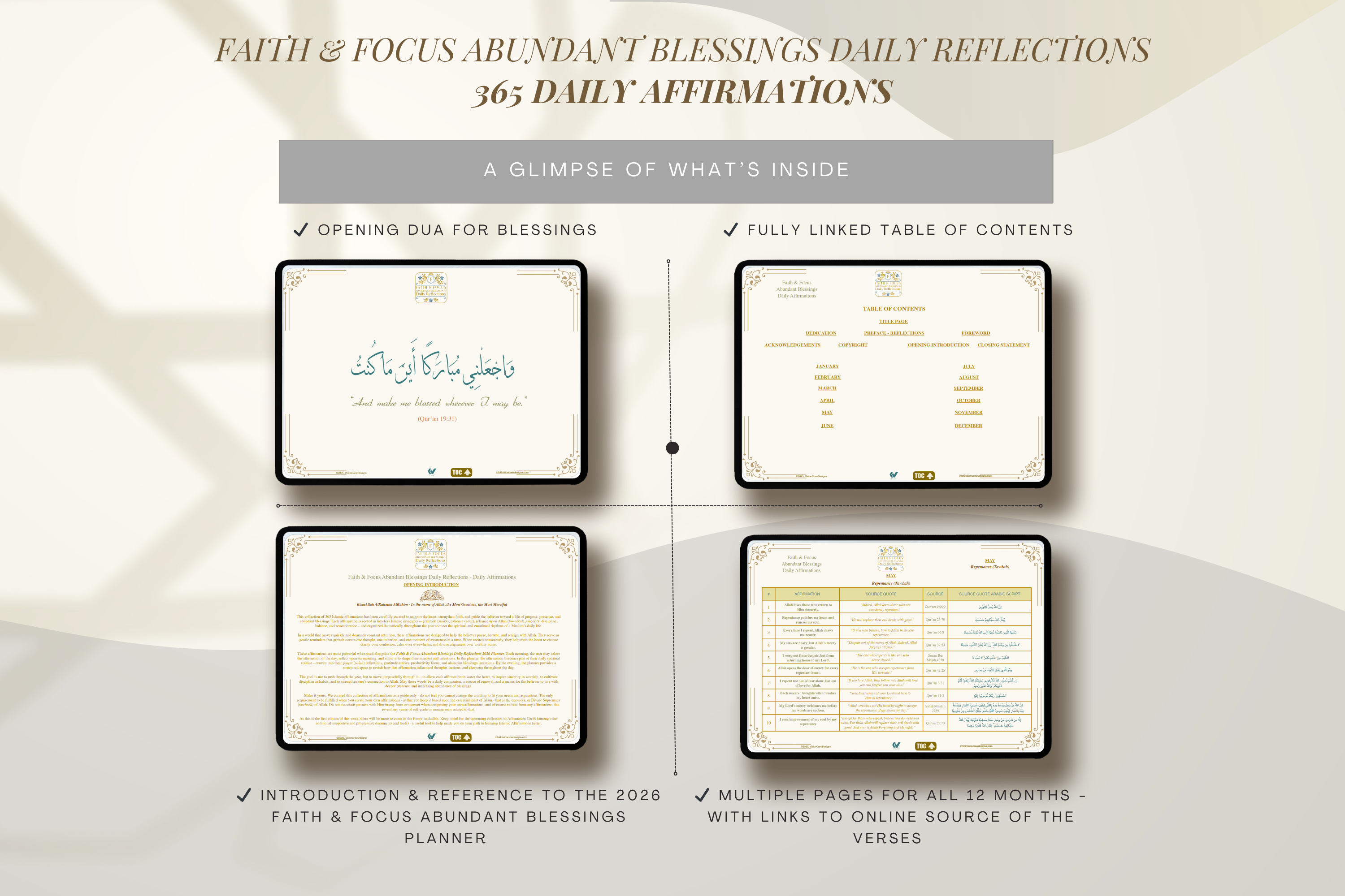 365 Islamic Affirmations Collection
