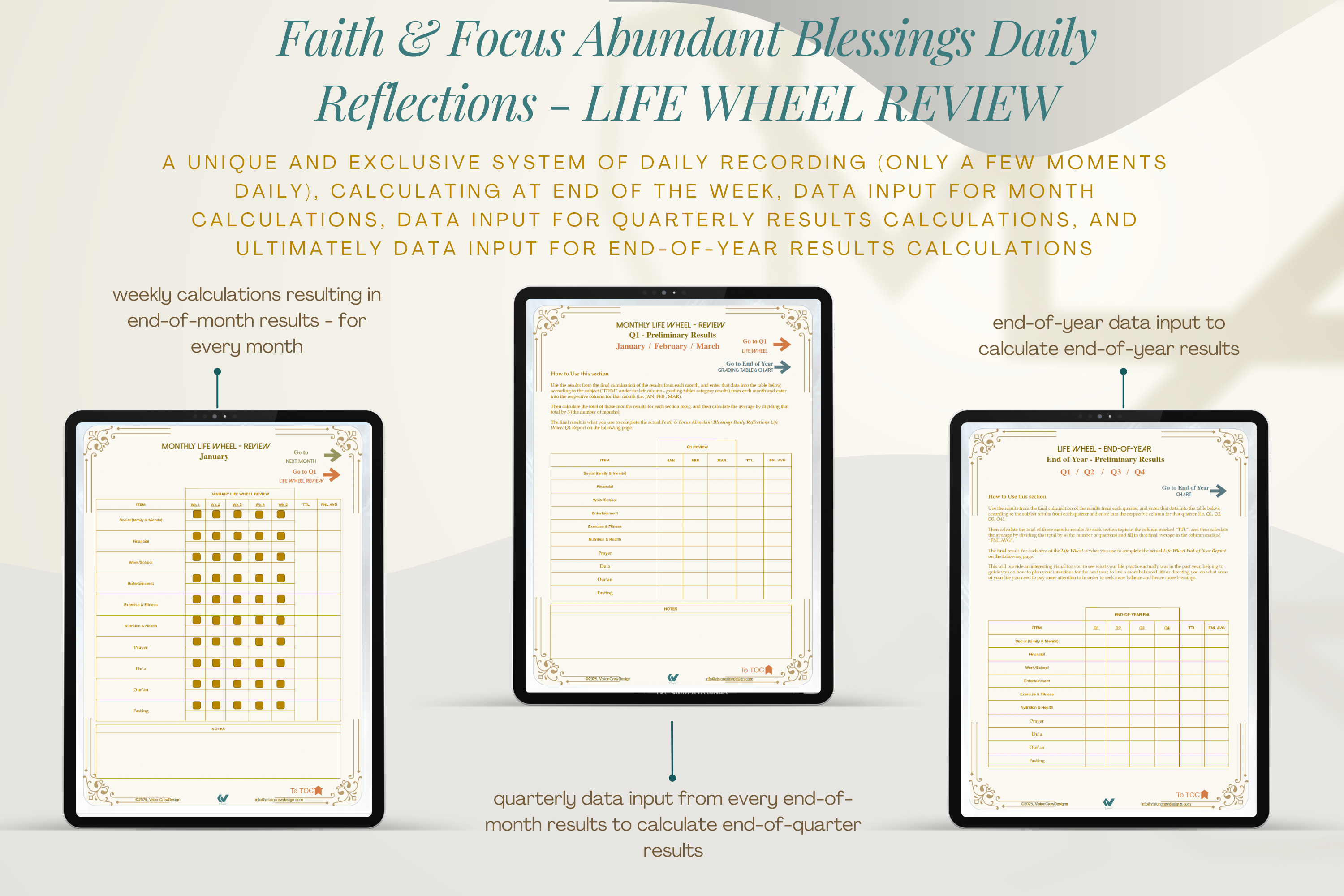 Faith & Focus Life Wheel Review System