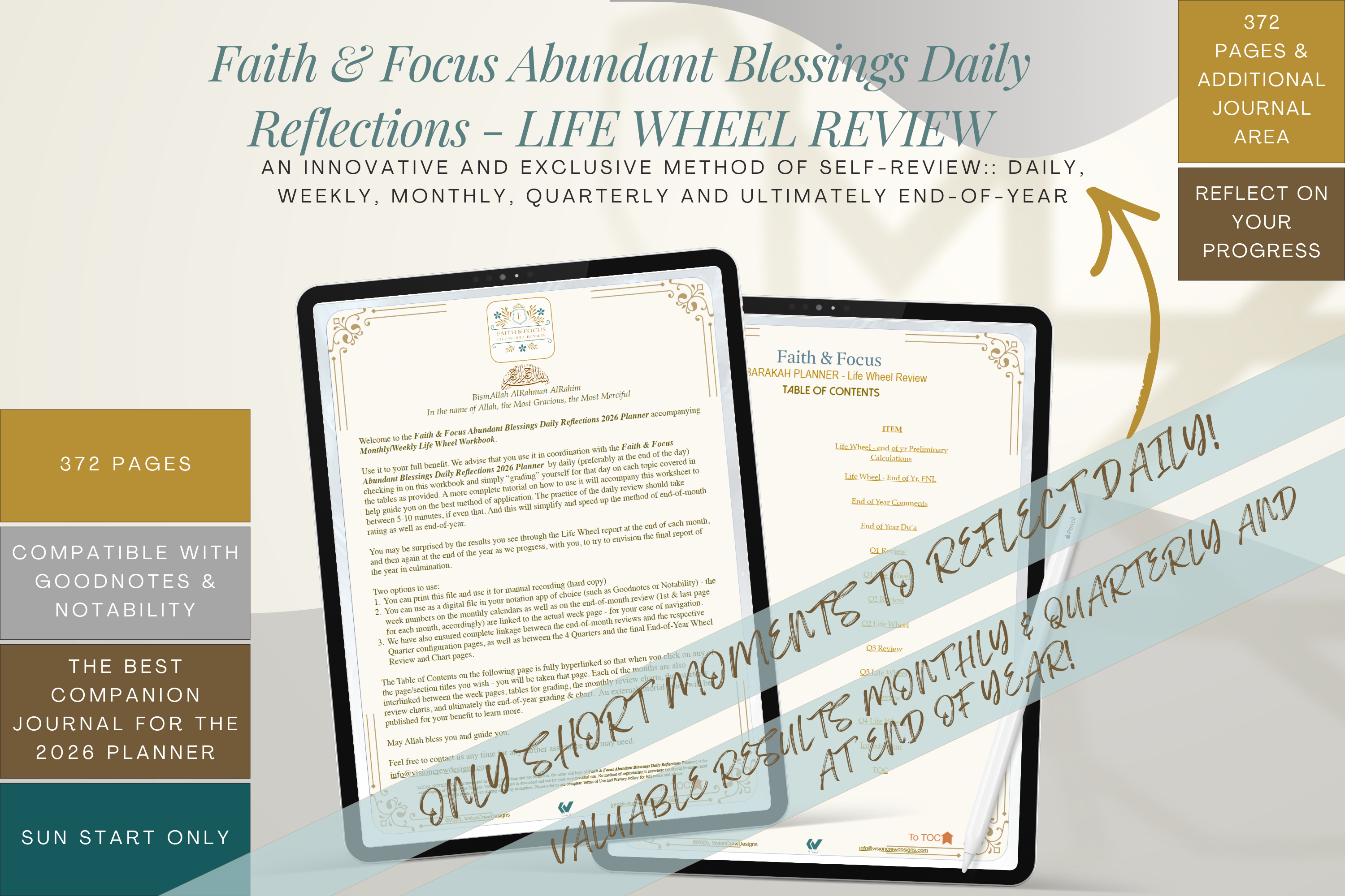 Faith & Focus Life Wheel Review System