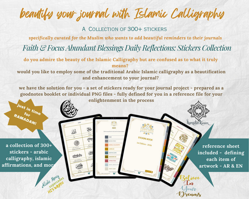 Faith & Focus Islamic Stickers - 1st edition