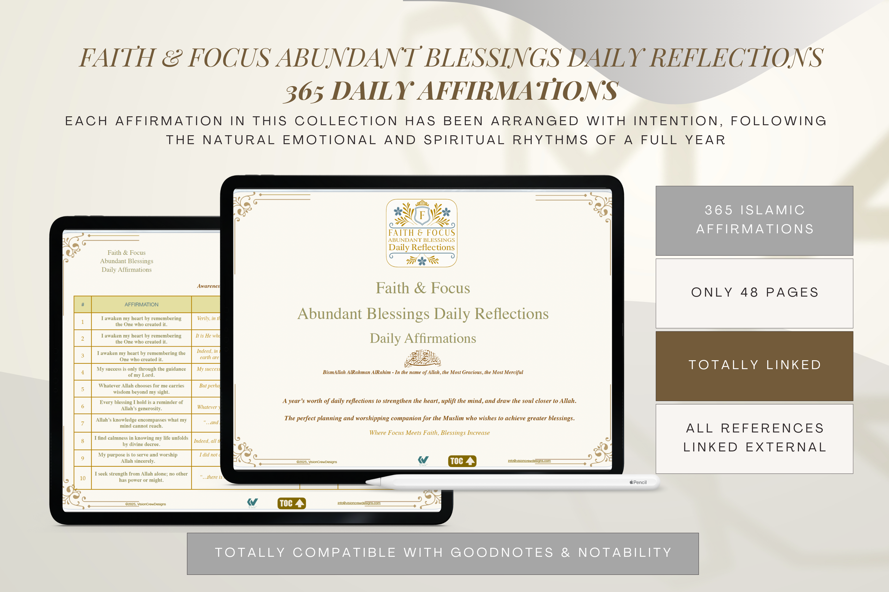 365 Islamic Affirmations Collection