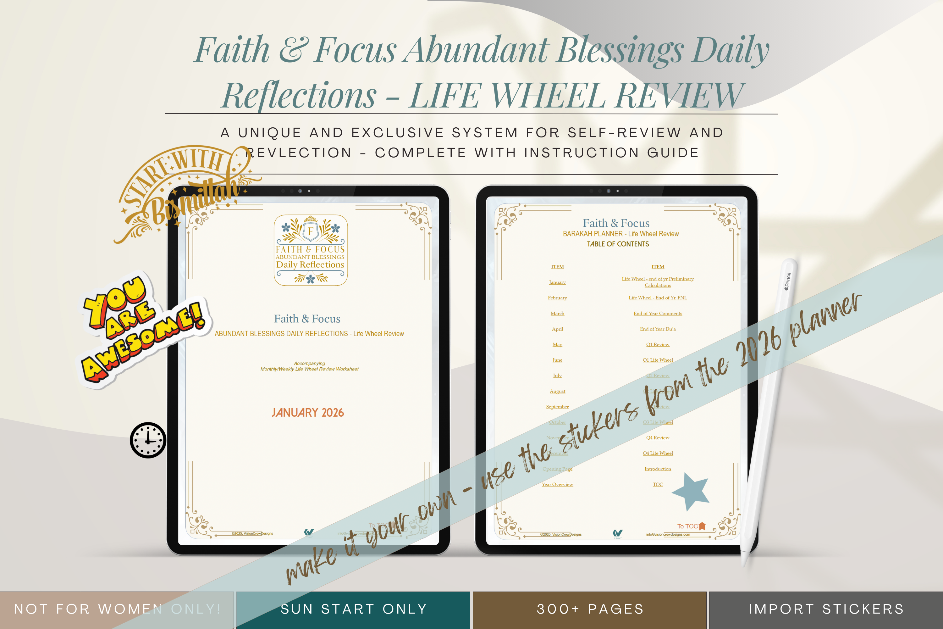 Faith & Focus Life Wheel Review System