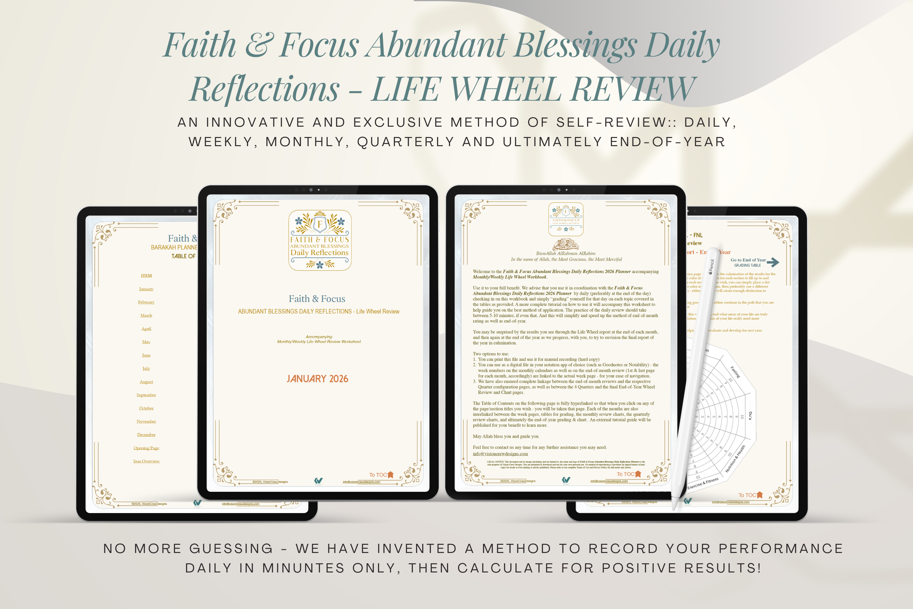 Faith & Focus Life Wheel Review System