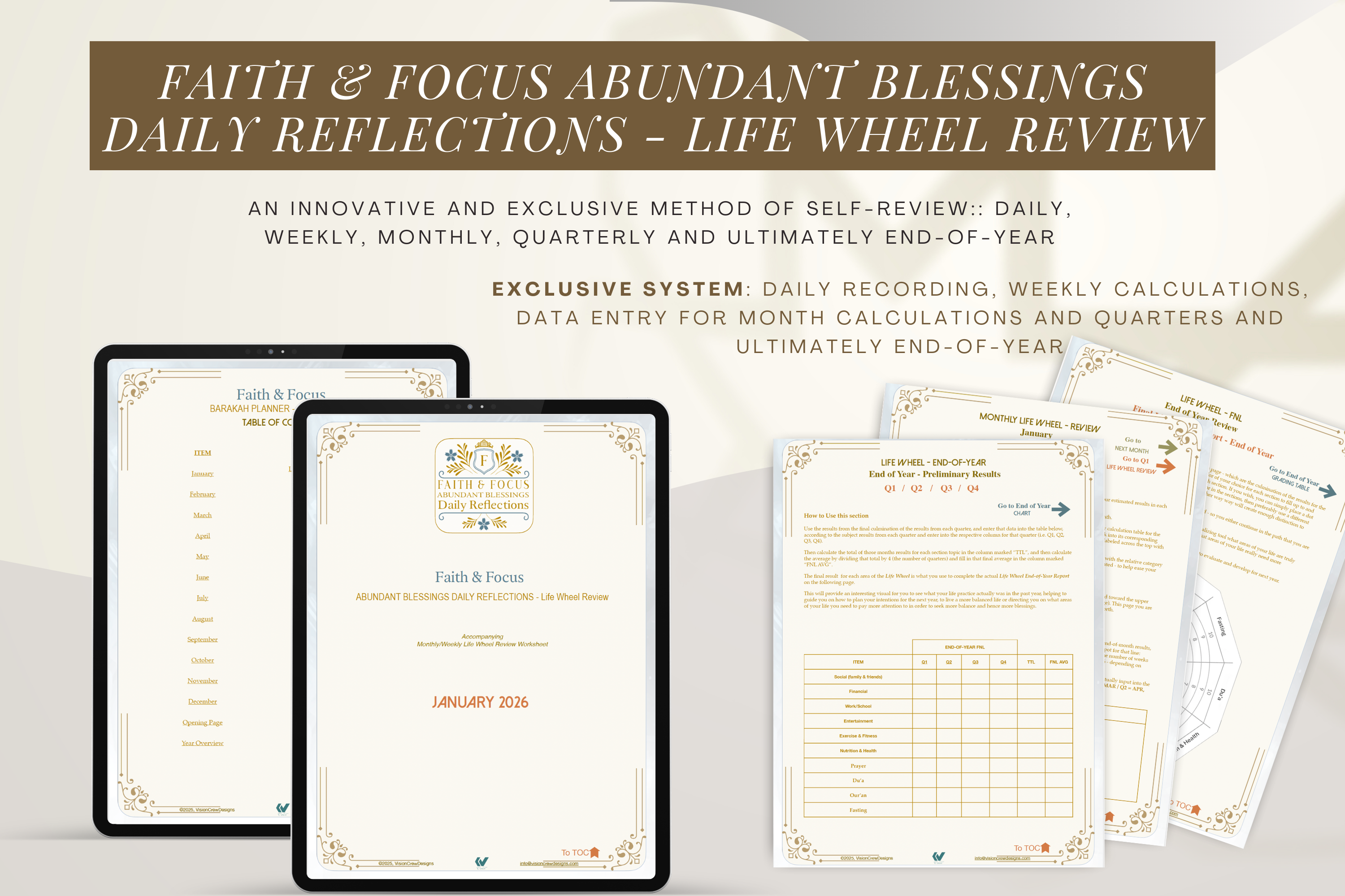 Faith & Focus Life Wheel Review System