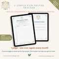 Printable Fajr consistency tracker PDF designed to help build a daily Fajr prayer habit with simple monthly tracking.