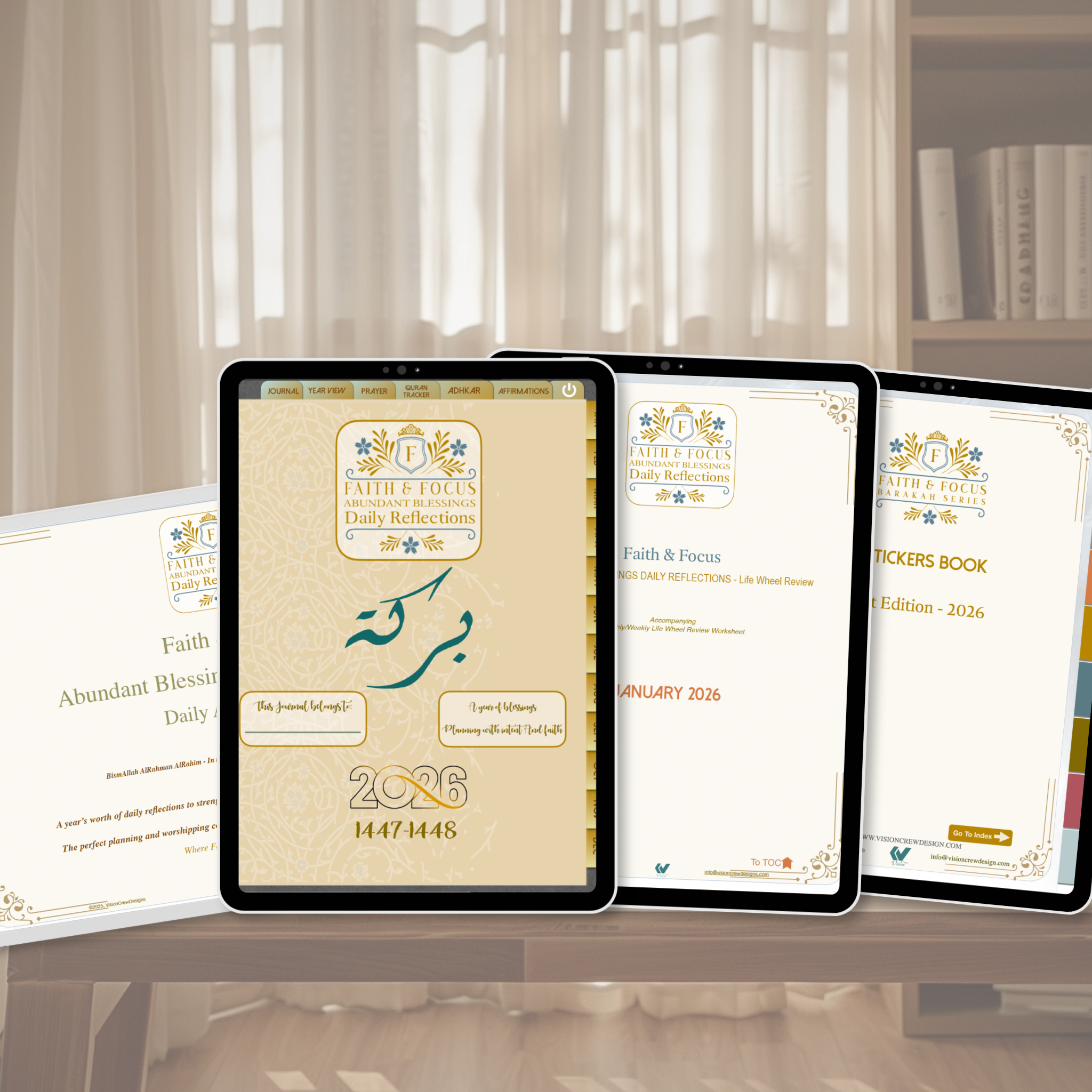 Islamic planner and productivity tools designed for faith-centered daily organization and reflection